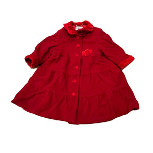 Sarah Louise Girls Red Winter Coat size: 2T